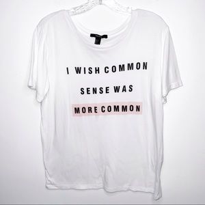 Common sense graphic tee